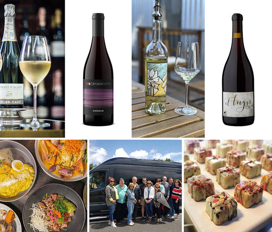 Images of food and wine for the tour