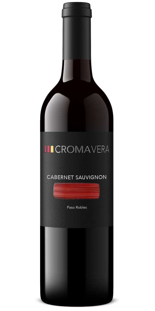 A bottle of Croma Vera Cabernet Sauvignon red wine