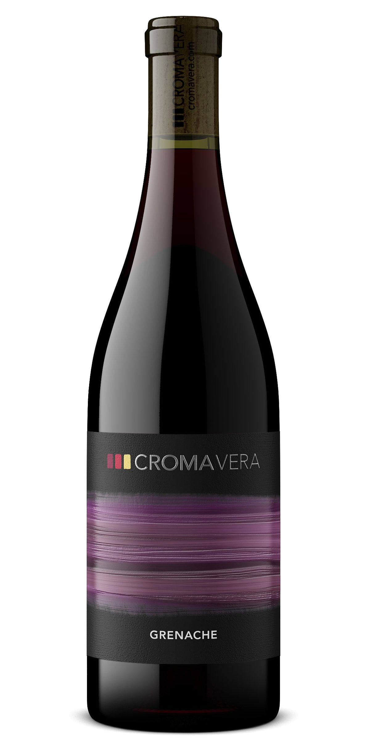A bottle of Croma Vera Grenache red wine
