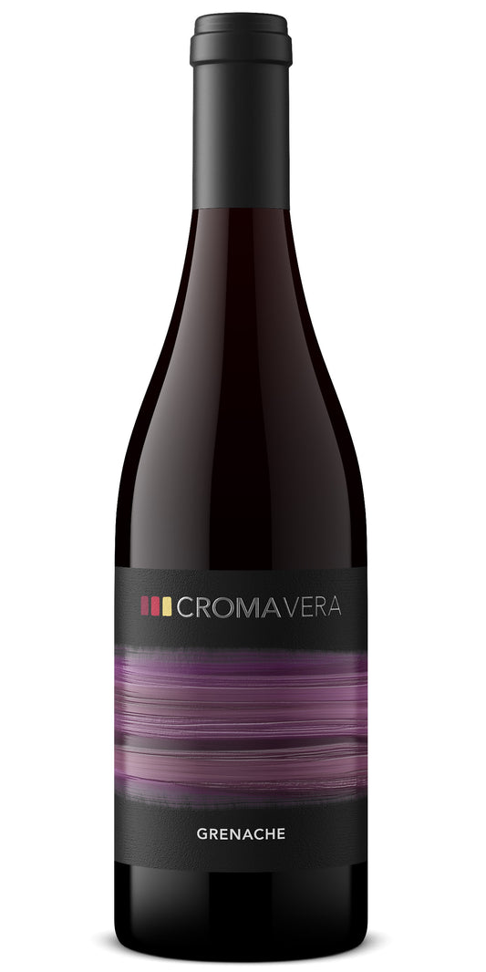 A bottle of Croma Vera Grenache red wine