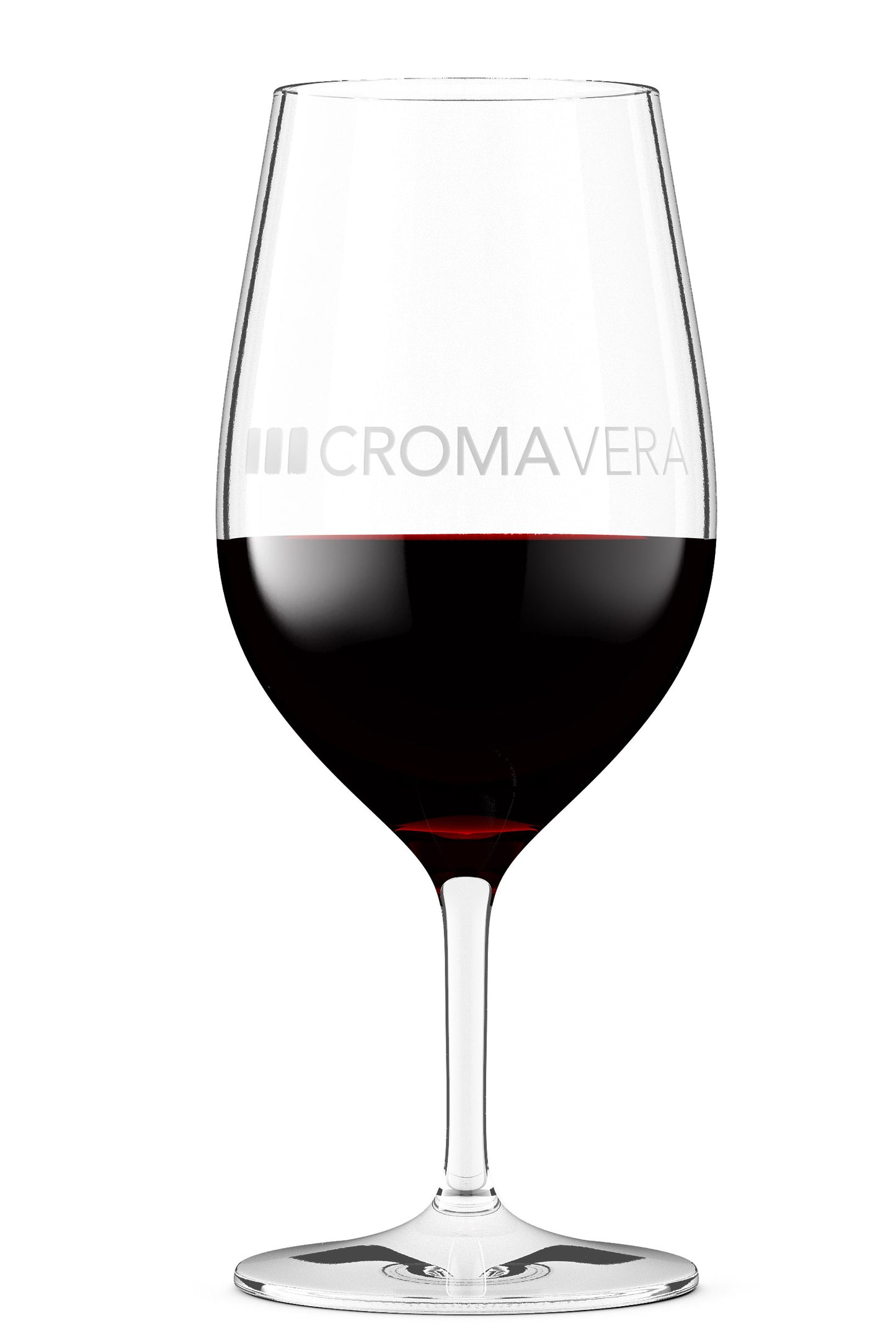 A wine glass filled with Revelación red wine